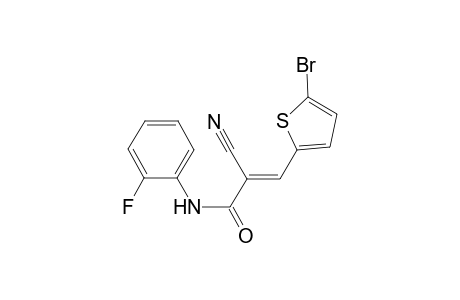 (2E)-3-(5-bromo-2-thienyl)-2-cyano-N-(2-fluorophenyl)-2-propenamide