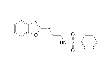 N-[2-(1,3-Benzoxazol-2-ylsulfanyl)ethyl]benzenesulfonamide