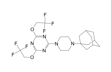 2-[4-(1-adamantyl)-1-piperazinyl]-4,6-bis(2,2,2-trifluoroethoxy)-1,3,5-triazine