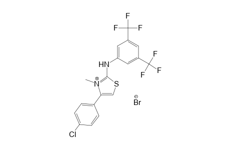 4-(p-CHLOROPHENYL)-2-(alpha,alpha,alpha,alpha',alpha',alpha'-HEXAFLUORO-3,5-XYLIDINO)-3-METHYLTHIAZOLIUM BROMIDE