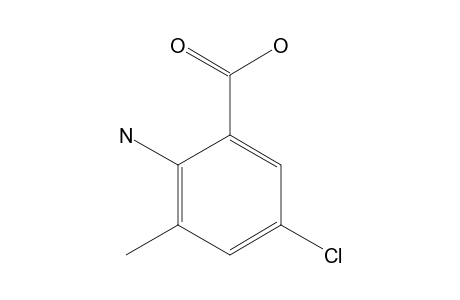 2-amino-5-chloro-m-toluic acid