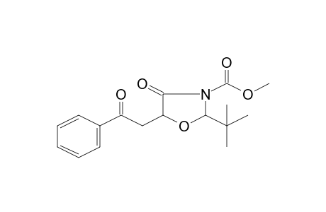 Methyl 2-tert-butyl-4-oxo-5-(2-oxo-2-phenylethyl)-1,3-oxazolidine-3-carboxylate