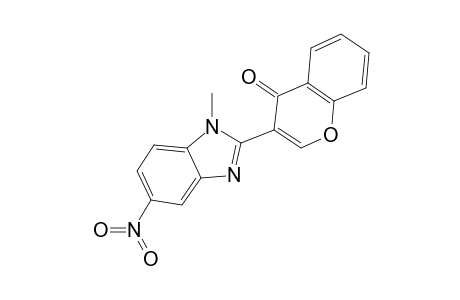 3-(1-Methyl-5-nitro-1,3-benzodiazol-2-yl)chromen-4-one