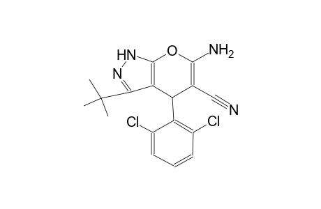 6-amino-3-tert-butyl-4-(2,6-dichlorophenyl)-1,4-dihydropyrano[2,3-c]pyrazole-5-carbonitrile