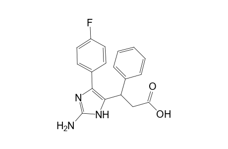 3-(2-Amino-4-(4-fluorophenyl)-1H-imidazol-5-yl)-3-phenylpropanoic acid