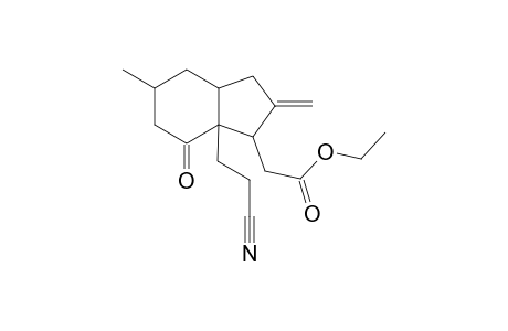 Ethyl (1sr,3asr,5rs,7asr)-7A-(2-cyanoethyl)octahydro-5-methyl-2-methylene-7-oxo-1H-indene-1-acetate