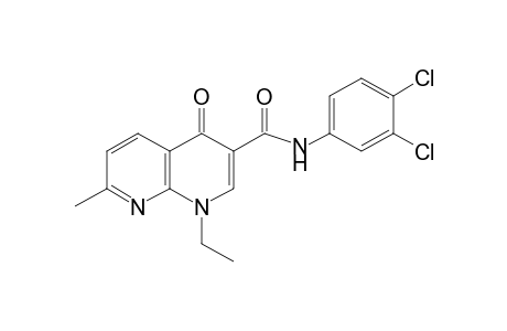 3',4'-dichloro-1,4-dihydro-1-ethyl-7-methyl-4-oxo-1,8-naphthyridine-3-carboxanilide