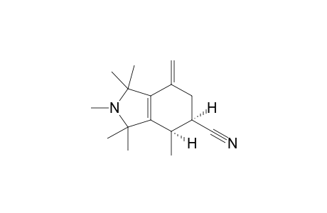 1,1,2,3,3,4-Hexamethyl-7-methylene-2,3,4.alpha.,5.alpha.,6,7-hexahydro-1H-isoindole-5-carbonitrile