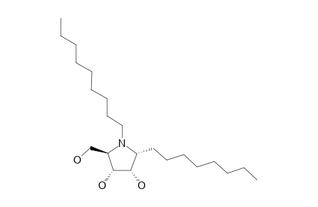 1-ALPHA-OCTYL-N-NONYL-1,4-DIDEOXY-1,4-IMINO-D-RIBITOL;(1R,2S,3R,4R)-1-OCTYL-N-NONYL-2,3-DIOL-4-HYDROXYMETHYL-PYRROLIDINE