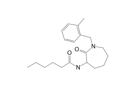 N-[1-(2-Methylbenzyl)-2-oxoazepan-3-yl]hexanamide