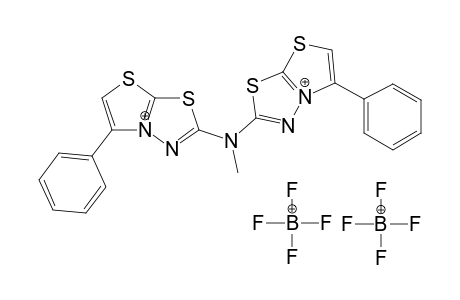 N,N-Bis[5-phenylthiazolo[2,3-b]-1,3,4-thiazol-2-yl]-N-methylamine bis(tetrafluoroborate)