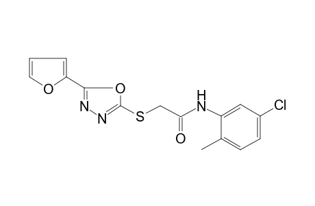 N-(5-Chloro-2-methylphenyl)-2-([5-(2-furyl)-1,3,4-oxadiazol-2-yl]sulfanyl)acetamide