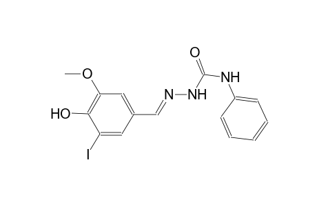 4-hydroxy-3-iodo-5-methoxybenzaldehyde N-phenylsemicarbazone