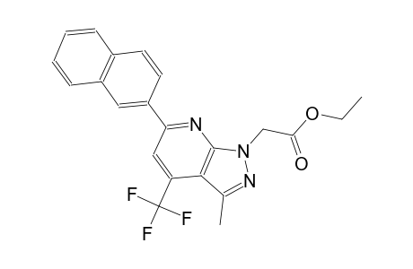 1H-pyrazolo[3,4-b]pyridine-1-acetic acid, 3-methyl-6-(2-naphthalenyl)-4-(trifluoromethyl)-, ethyl ester