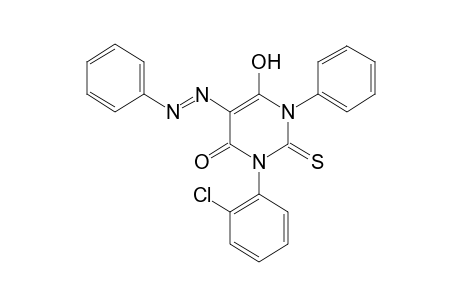 1-(o-chlorophenyl)-4-hydroxy-3-phenyl-5-(phenylazo)-2-thiouracil