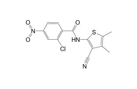 2-chloro-N-(3-cyano-4,5-dimethyl-2-thienyl)-4-nitrobenzamide