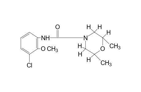 3'-chloro-2,6-dimethyl-4-morpholinecarbox-o-anisidide