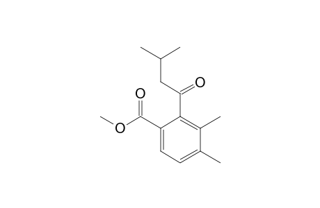 Methyl 3,4-dimethyl-2-(3-methylbutanoyl)benzoate