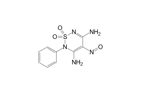2-PHENYL-3,5-DIAMINO-4-NITROSO-2H-1,2,6-THIADIAZINE-1,1-DIOXIDE;ISOMER-A