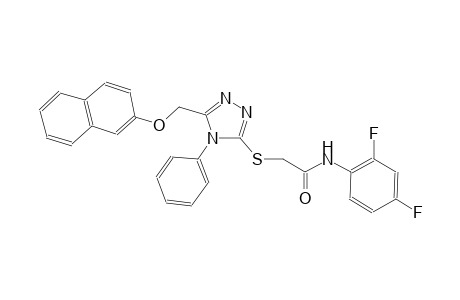 N-(2,4-difluorophenyl)-2-({5-[(2-naphthyloxy)methyl]-4-phenyl-4H-1,2,4-triazol-3-yl}sulfanyl)acetamide