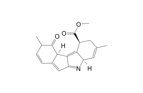 Indeno[2,1-b]indole-7-carboxylic acid, 5,6,6a,7,8,10a-hexahydro-5,9-dimethyl-6-oxo-, methyl ester, (6a.alpha.,7.beta.,10a.alpha.)-(.+-.)-