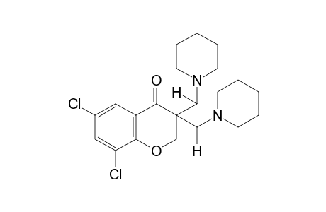 3,3-bis(piperidinomethyl)-6,8-dichloro-4-chromanone