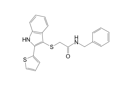 N-Benzyl-2-([2-(2-thienyl)-1H-indol-3-yl]sulfanyl)acetamide