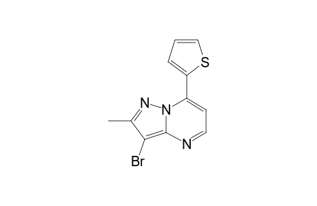 3-BROMO-2-METHYL-7-(THIEN-2-YL)-PYRAZOLO-[1,5-A]-PYRIMIDINE