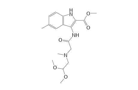 methyl 3-({[(2,2-dimethoxyethyl)(methyl)amino]acetyl}amino)-5-methyl-1H-indole-2-carboxylate
