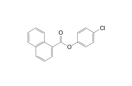 1-Naphthoic acid, 4-chlorophenyl ester