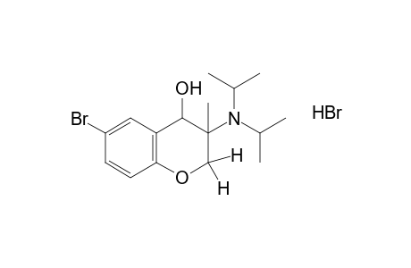 6-bromo-3-(diisopropylamino)-3-methyl-4-chromanol, hydrobromide