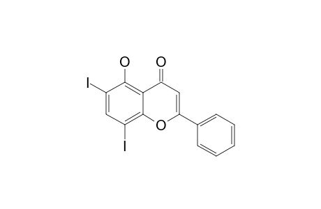 5-HYDROXY-6,8-DIIODO-2-PHENYLCHROMONE