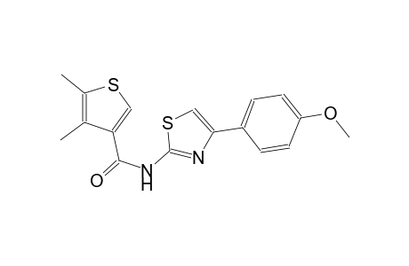 N-[4-(4-methoxyphenyl)-1,3-thiazol-2-yl]-4,5-dimethyl-3-thiophenecarboxamide