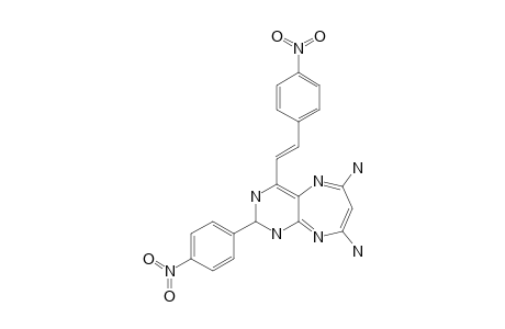 6,8-Diamino-2,3-dihydro-2-(4''-nitrophenyl)-4-(4'-nitrostyryl)-1H-pyrimido[4,5-B]-[1,4]diazepine