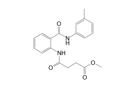 Succinamic acid, N-(2-m-tolylcarbamoylphenyl)-, methyl ester