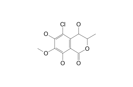 5-Chloro-4,6,8-trihydroxy-7-methoxy-3-methylisochroman-1-one