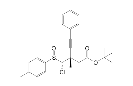 (3S*,4R*,S*)-tert-Butyl 3-[chloro(p-tolylsulfinyl)methyl]-3-methyl-5-phenylpent-4-ynoate