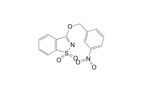 3-(3-Nitro-benzyloxy)-benzo[d]isothiazole 1,1-dioxide