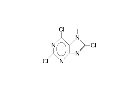 7-Methyl-2,6,8-trichloro-purine