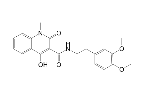 N-[2-(3,4-dimethoxyphenyl)ethyl]-4-hydroxy-1-methyl-2-oxo-1,2-dihydro-3-quinolinecarboxamide