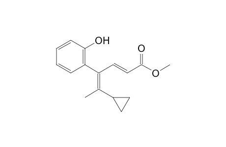 methyl (2E,4E)-5-cyclopropyl-4-(2-hydroxyphenyl)hexa-2,4-dienoate