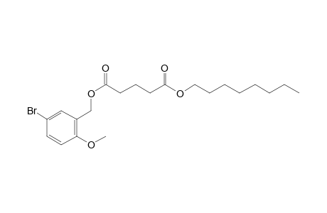 Glutaric acid, 5-bromo-2-methoxybenzyl octyl ester