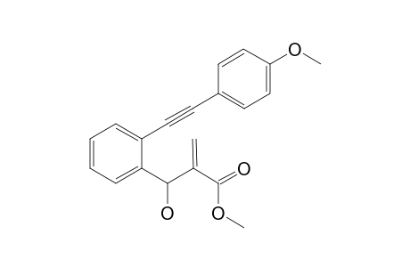 Methyl 2-(hydroxy(2-((4-methoxyphenyl)ethynyl)phenyl)methyl)acrylate