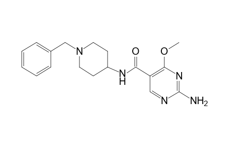 2-amino-N-(1-benzyl-4-piperidyl)-4-methoxy-5-pyrimidinecarboxamide