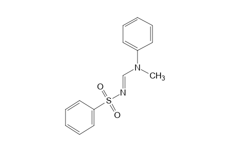 N-[(N-methylanilino)methylene]benzenesulfonamide