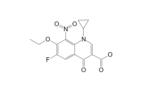 1-CYCLOPROPYL-7-ETHOXY-6-FLUORO-8-NITRO-4-OXO-1,4-DIHYDROQUINOLINE-3-CARBOXYLIC-ACID