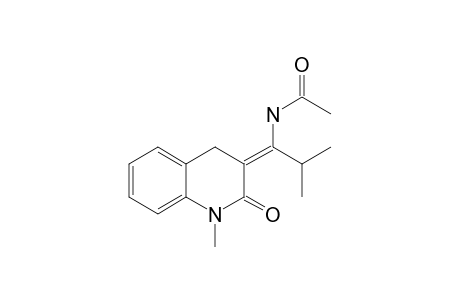 (Z)-3-(1-Acetylamino-2-methylpropyliene)-1-methyl-3,4-dihydroquinolin-2(1H)-one