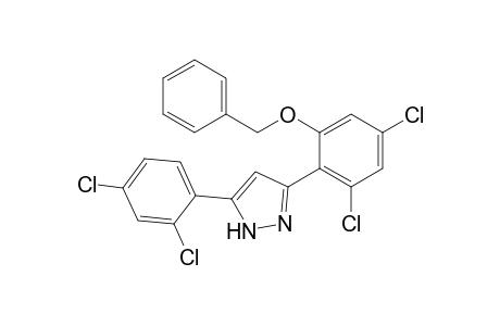 3(5)-(2-BENZYLOXY-4,6-DICHLOROPHENYL)-5(3)-(2,4-DICHLOROPHENYL)-PYRAZOLE