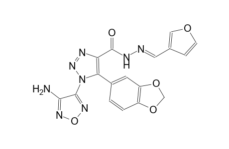 1-(4-amino-1,2,5-oxadiazol-3-yl)-5-(1,3-benzodioxol-5-yl)-N'-[(E)-3-furylmethylidene]-1H-1,2,3-triazole-4-carbohydrazide
