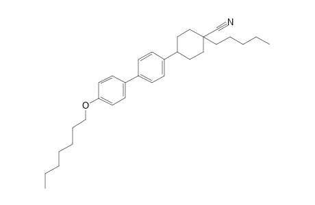 Cyclohexanecarbonitrile, 4-[4'-(heptyloxy)[1,1'-biphenyl]-4-yl]-1-pentyl-